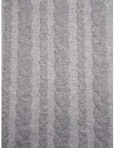 Tissu Jersey torsade - Gris 2