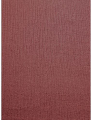 Tissu double gaze - Vieux rose