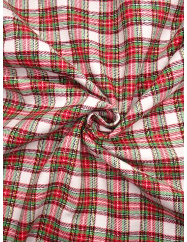 Tissu coton gratté imprimé motif...