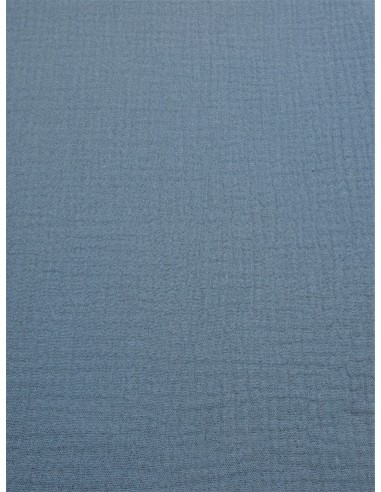 Tissu double gaze - Bleu ciel
