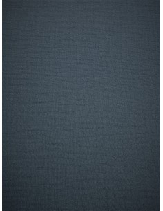 Tissu double gaze - Bleu gris