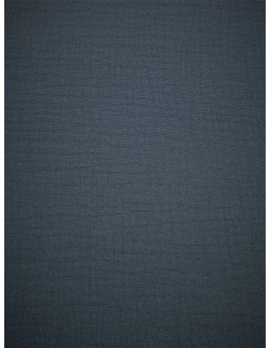 Tissu double gaze - Bleu gris