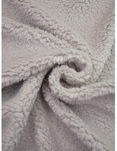 Tissu aspect mouton - Grège