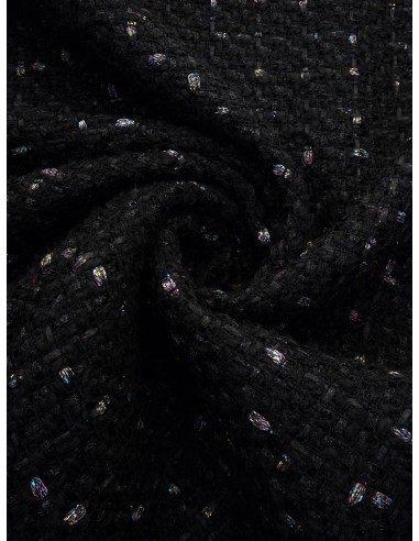 Tissu style chanel - Noir