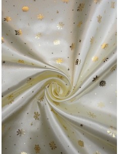 Tissu Satin - Blanc cassé...