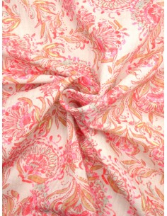 Tissu coton indien - motif...