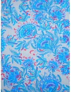 Tissu coton indien - motif...