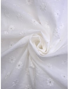 Tissu broderie anglaise -... 2