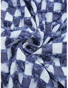 Tissu jean fantaisie - Bleu 2