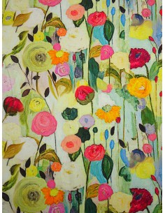 Tissu coton imprimé motif...