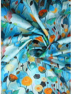 Tissu coton imprimé motif... 2