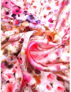 Tissu soie fantaisie