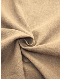 Tissu lin lavé - Beige