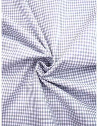 Tissu coton imprimé motif vichy...