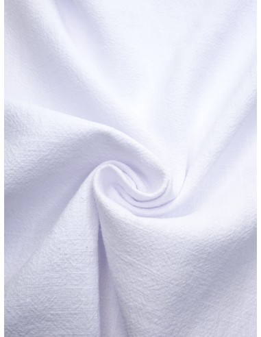 Tissu aspect lin lavé - Blanc