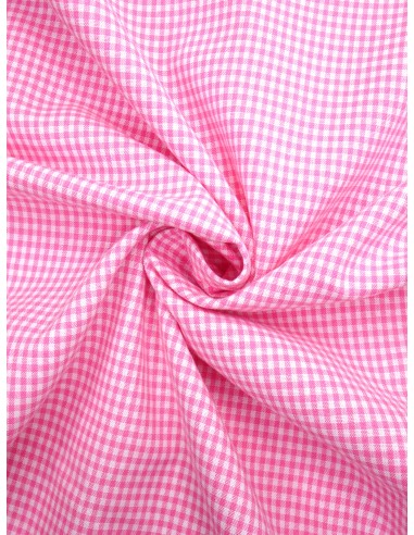 Tissu coton imprimé motif vichy...