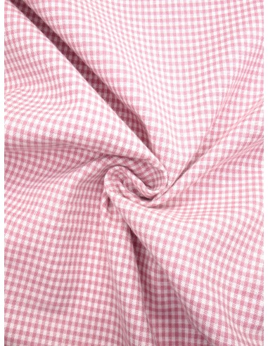 Tissu coton imprimé motif vichy...