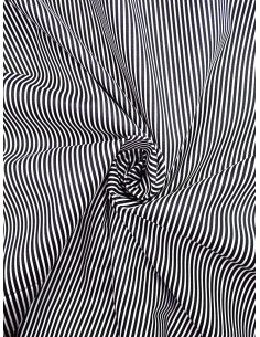 Tissu coton fines rayures -...