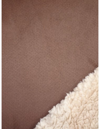 Tissu aspect mouton réversible aspect...