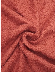 Tissu bouclette - Terra cota 2