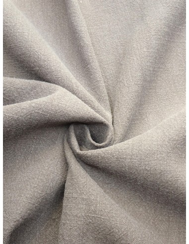 Tissu lin lavé - Gris clair