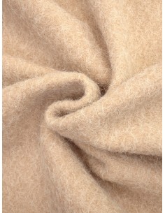 Tissu Aspect lainage - Beige 2