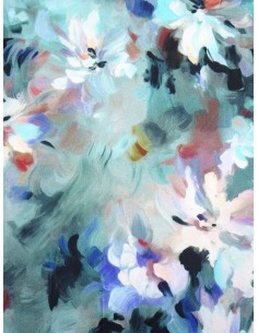 Tissu viscose imprimé motif...