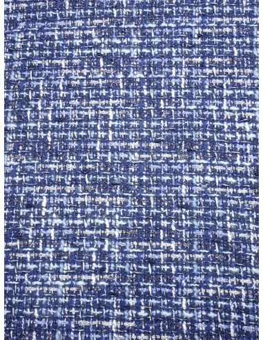 Tissu Style Chanel - Bleu