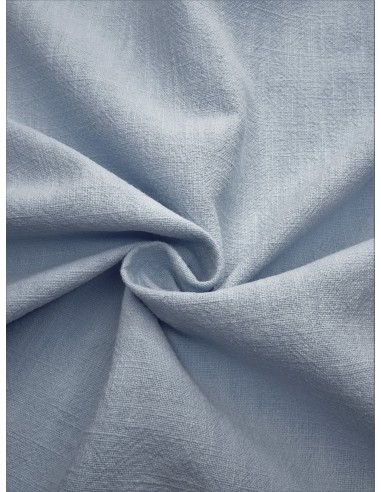 Tissu aspect lin lavé - Bleu ciel