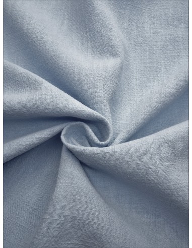 Tissu lin lavé - Bleu ciel