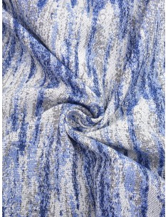 Tissu Jacquard - Bleu 2