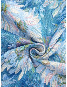 Tissu Jacquard motif fleurs... 2