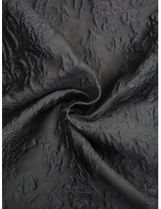 Tissu Jacquard - Noir 2
