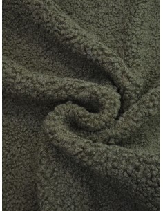 Tissu bouclette - Kaki 2