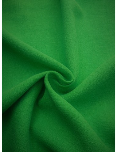 Tissu lin lavé - Vert