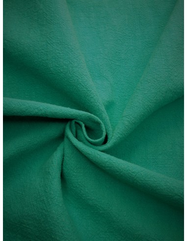 Tissu lin lavé - Turquoise