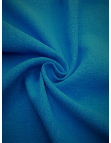 Tissu lin lavé - Bleu