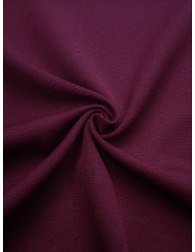 Tissu gabardine extensible - Bordeaux