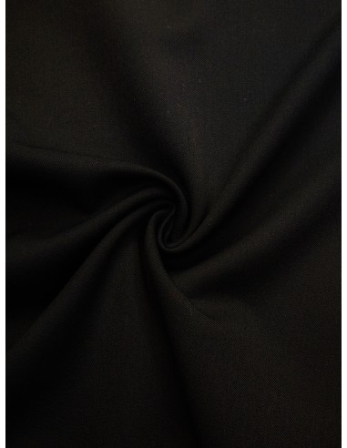 Tissu gabardine extensible - Noir