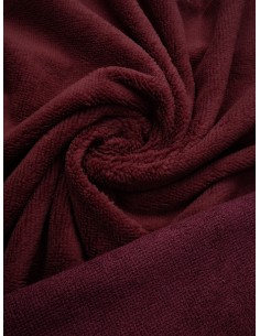 Tissu éponge bambou - Bordeaux