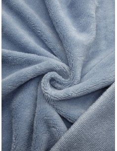 Tissu éponge bambou - Bleu...