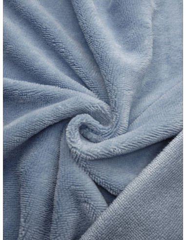 Tissu éponge bambou - Bleu gris