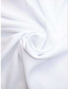 Tissu crêpe polyester - Blanc