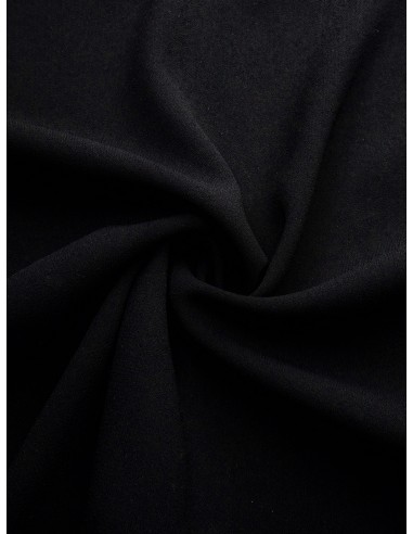 Tissu crêpe polyester - Noir