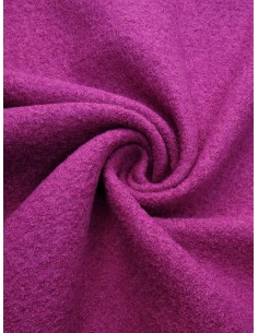 Tissu laine bouillie - Fuchsia