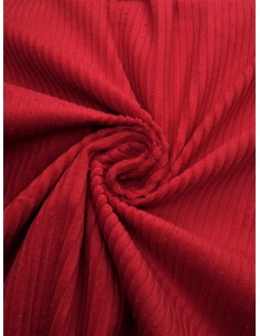 Tissu velours côtelé - Rouge