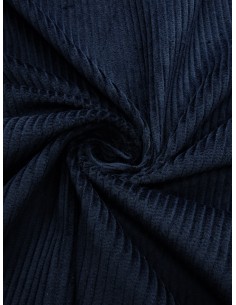 Tissu velours côtelé - Marine