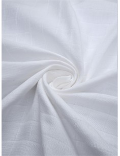Tissu lange bio - Blanc