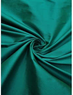 Tissu soie sauvage - Vert