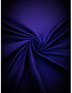 Tissu soie sauvage - Bleu